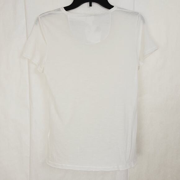 New Purotatto Cream micromodal t-shirt size small Italian Designer Luxe Minimal - Picture 2 of 9